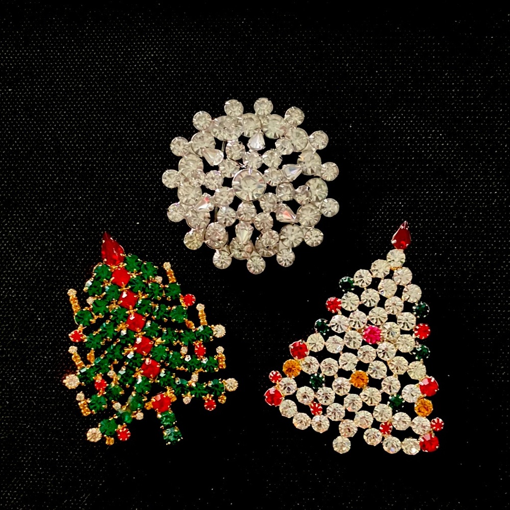 Set of Three Brooches